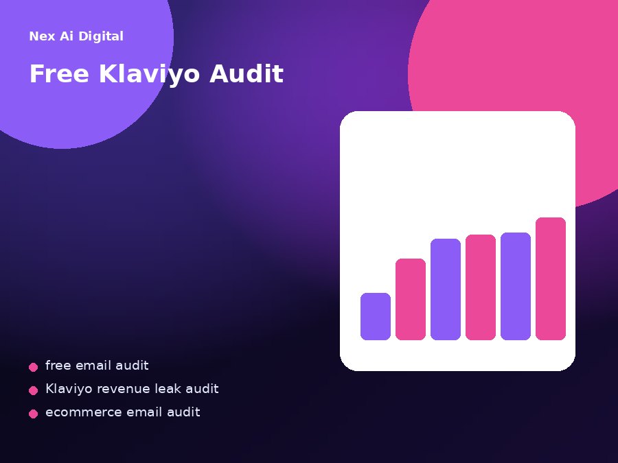 Free Klaviyo audit for stores that want the leaks first