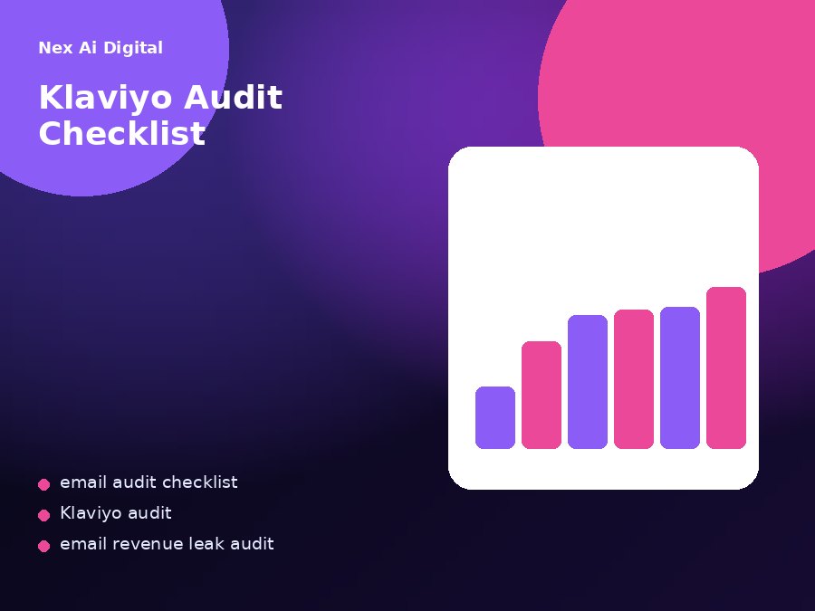 Klaviyo audit checklist for finding account leaks